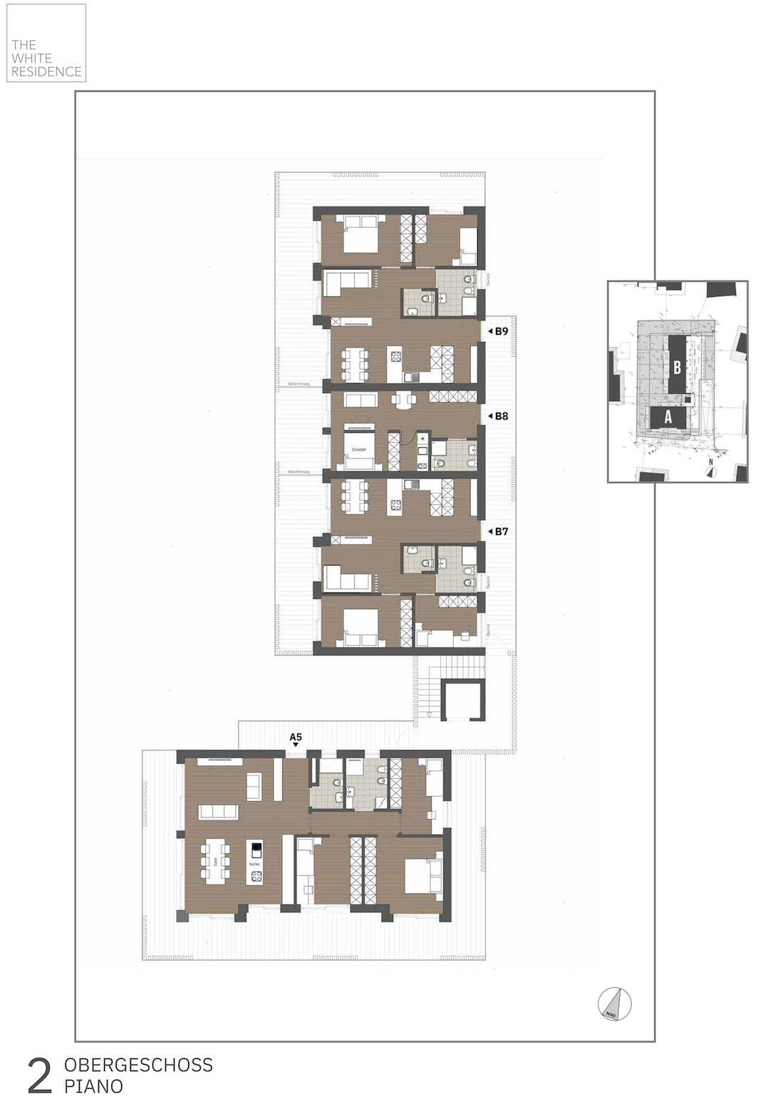 Brixen-Neubau-Luxus-Penthous-Immobilien-Plose-Wohnung-Garten-Wandern-Berge-Stadt-Bischofsstadt-White-Residence-Bressanone-Nuova Costruzione-Attico-di-lusso-Immobili-Plose-Appartamento-Giardino-Escursioni-Montagna-Città-Città Vescovile-Residenza Bianca