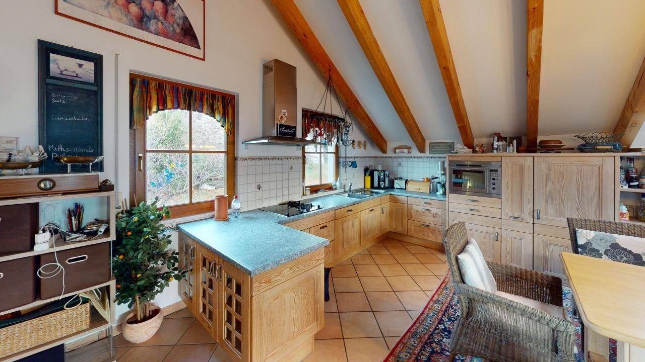 Partschins-Parcines-Dreizimmerwohnung-trilocale-Terrasse-terrazza-Garage-Bergblick-montagne