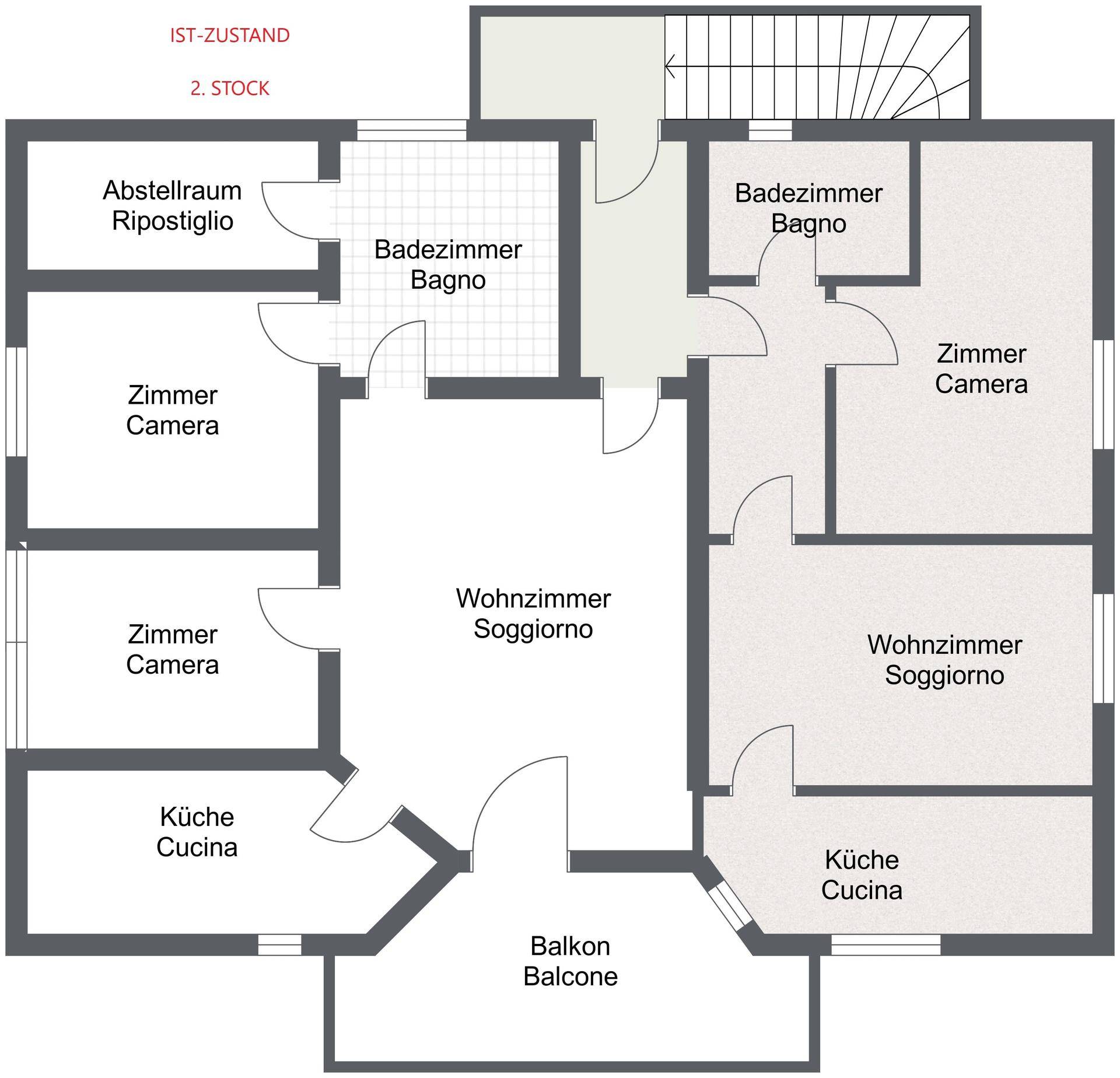 Marling 2 Stock - 1. Etage - 2D Floor Plan
