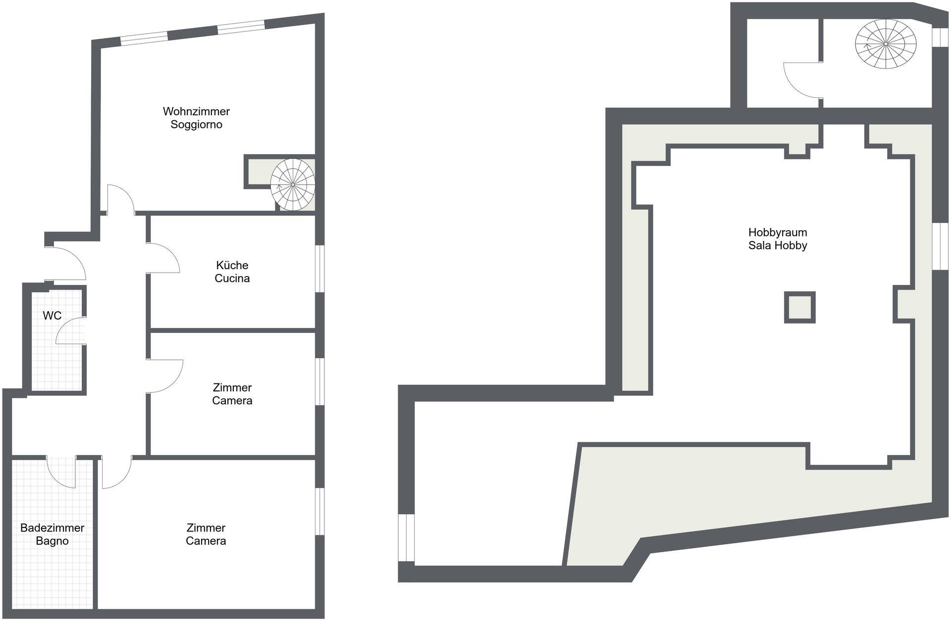 Kaltern - 1. Etage - 2D Floor Plan