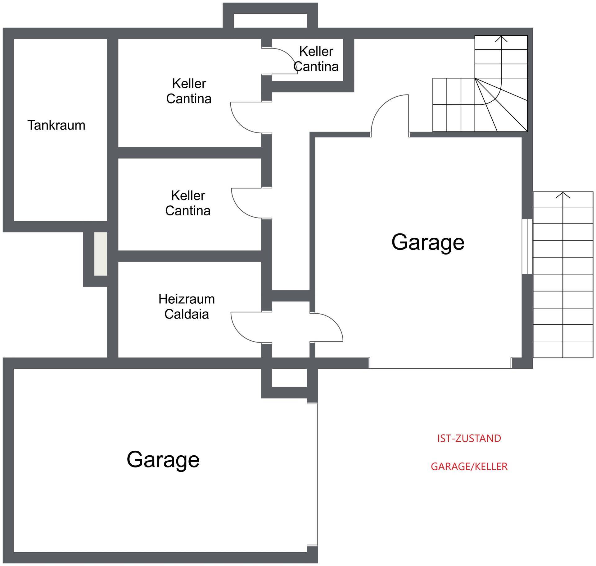 Marling Garage - 1. Etage - 2D Floor Plan