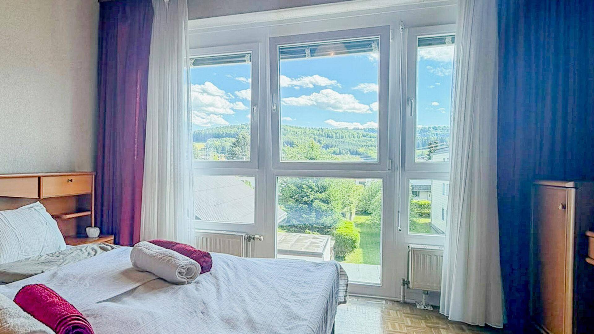 Ausblick Schlafzimmer