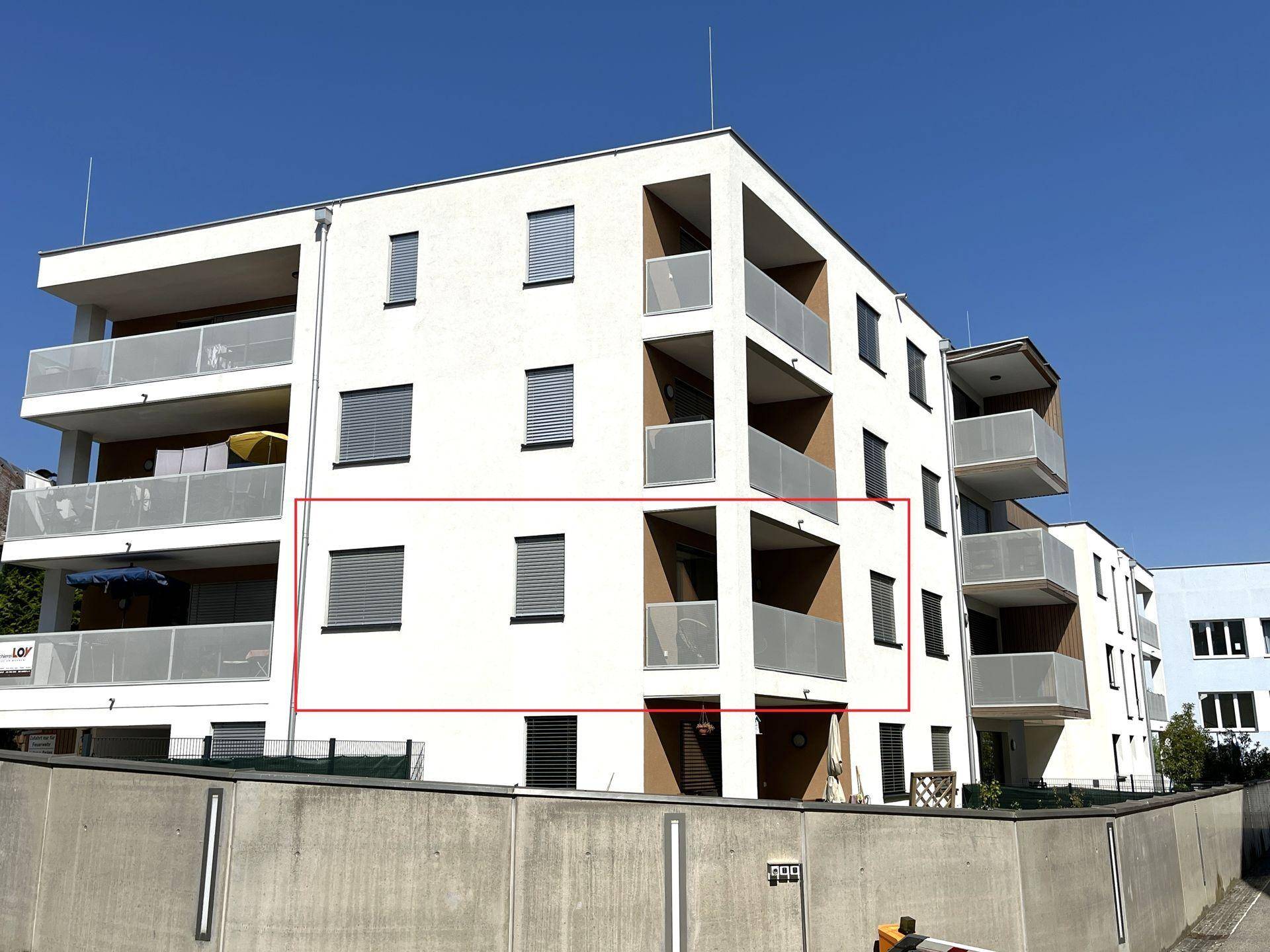 Wohnung mit Markierung