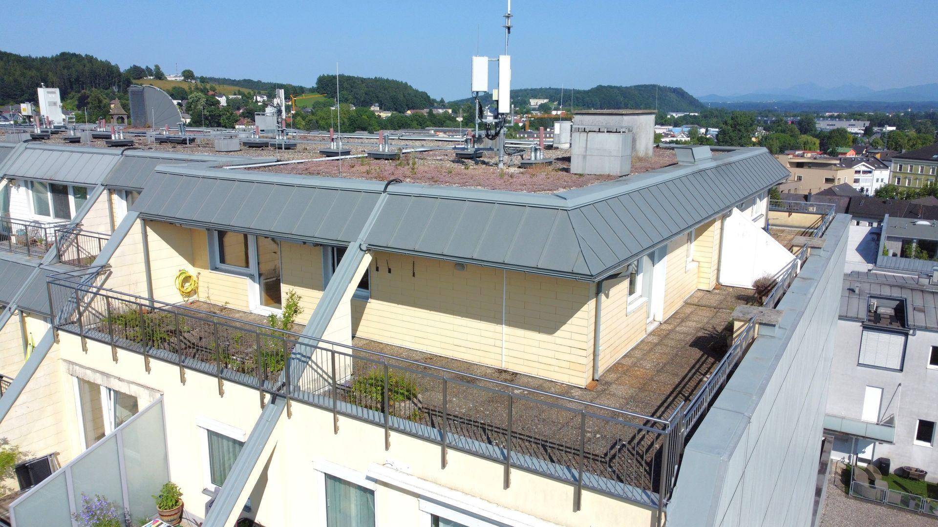 Gesamt 75 m² Sonnen-Terrassen