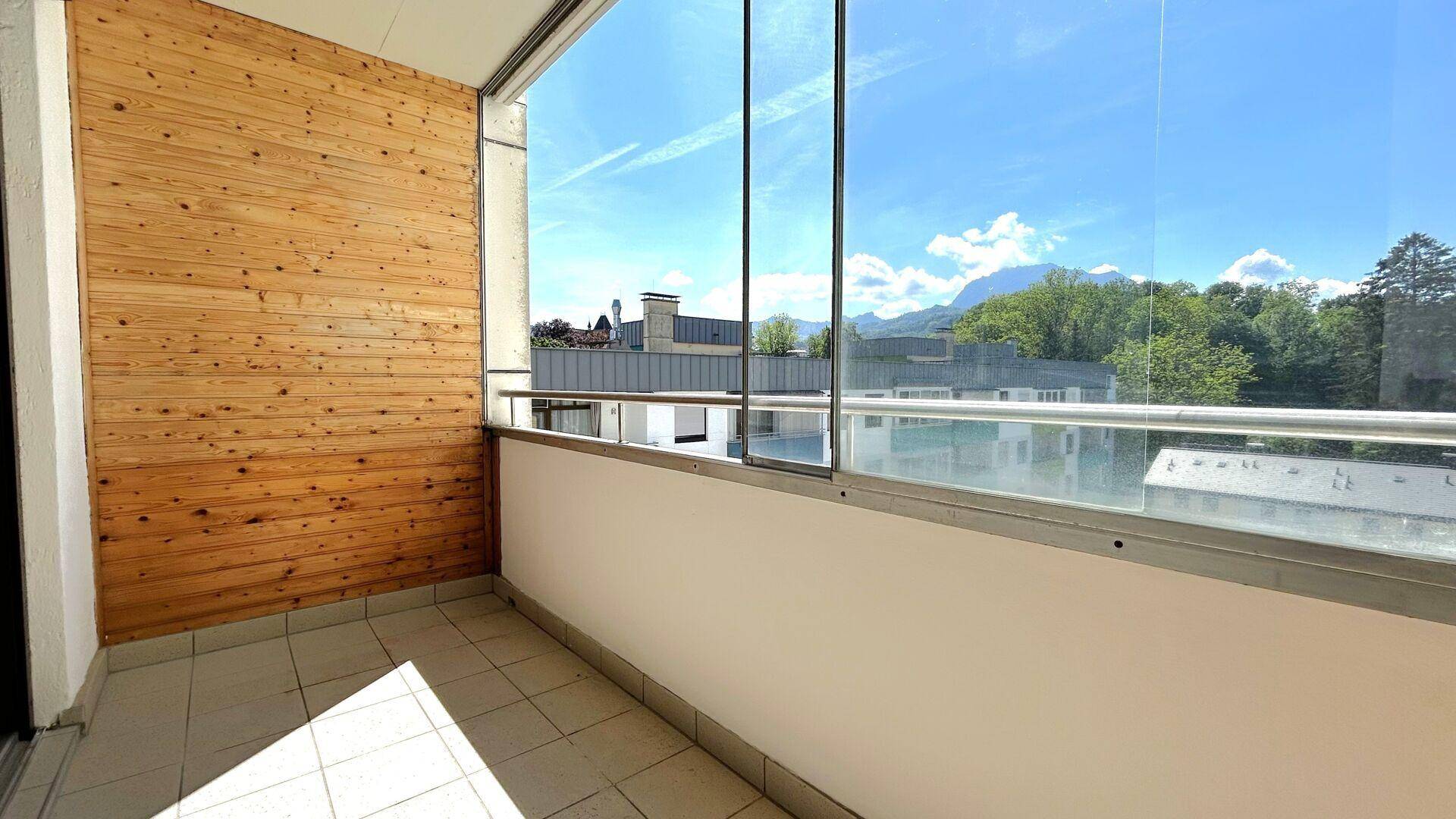 Südlich ausgerichtete Loggia