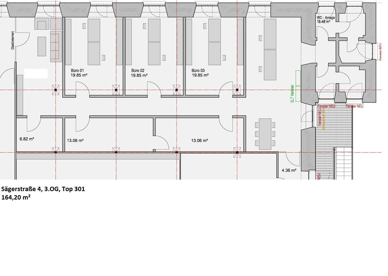 Sägerstrasse 4 3.OG Top 301 Grundriss
