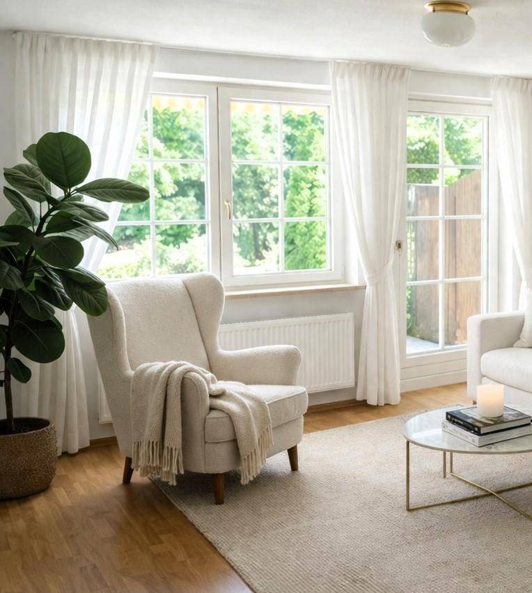 Ein Zuhause im Gartengeschoss Gemütliches Wohnen mit Kamin - Ansicht 2