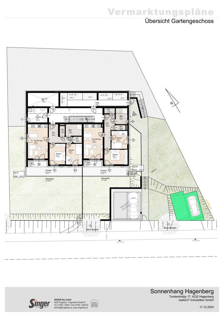 Plan Gartengeschoß