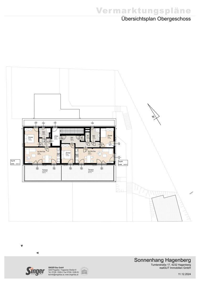 Plan Obergeschoß