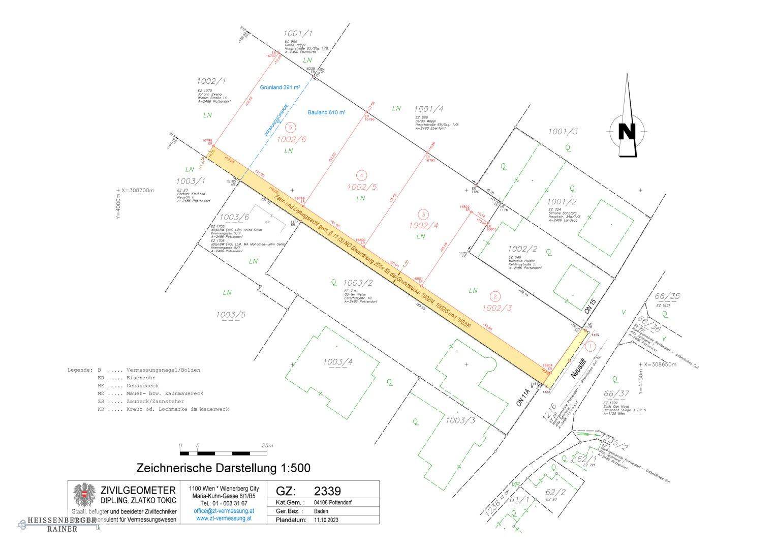 PERFEKT AUFGETEILT, SONNIG, PRIVAT /// Baugrundstück mit perfekter Infrastruktur nahe Schlosspark - Ansicht 4