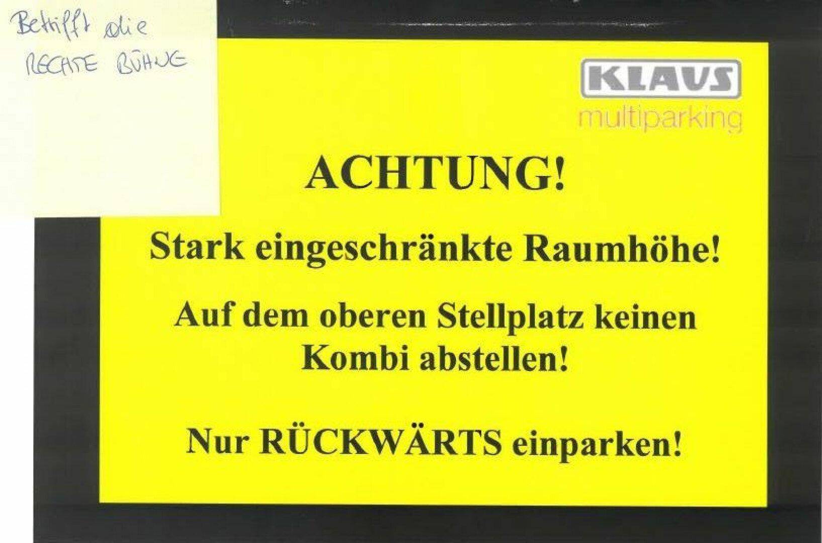 Eingeschränkte Raumhöhe