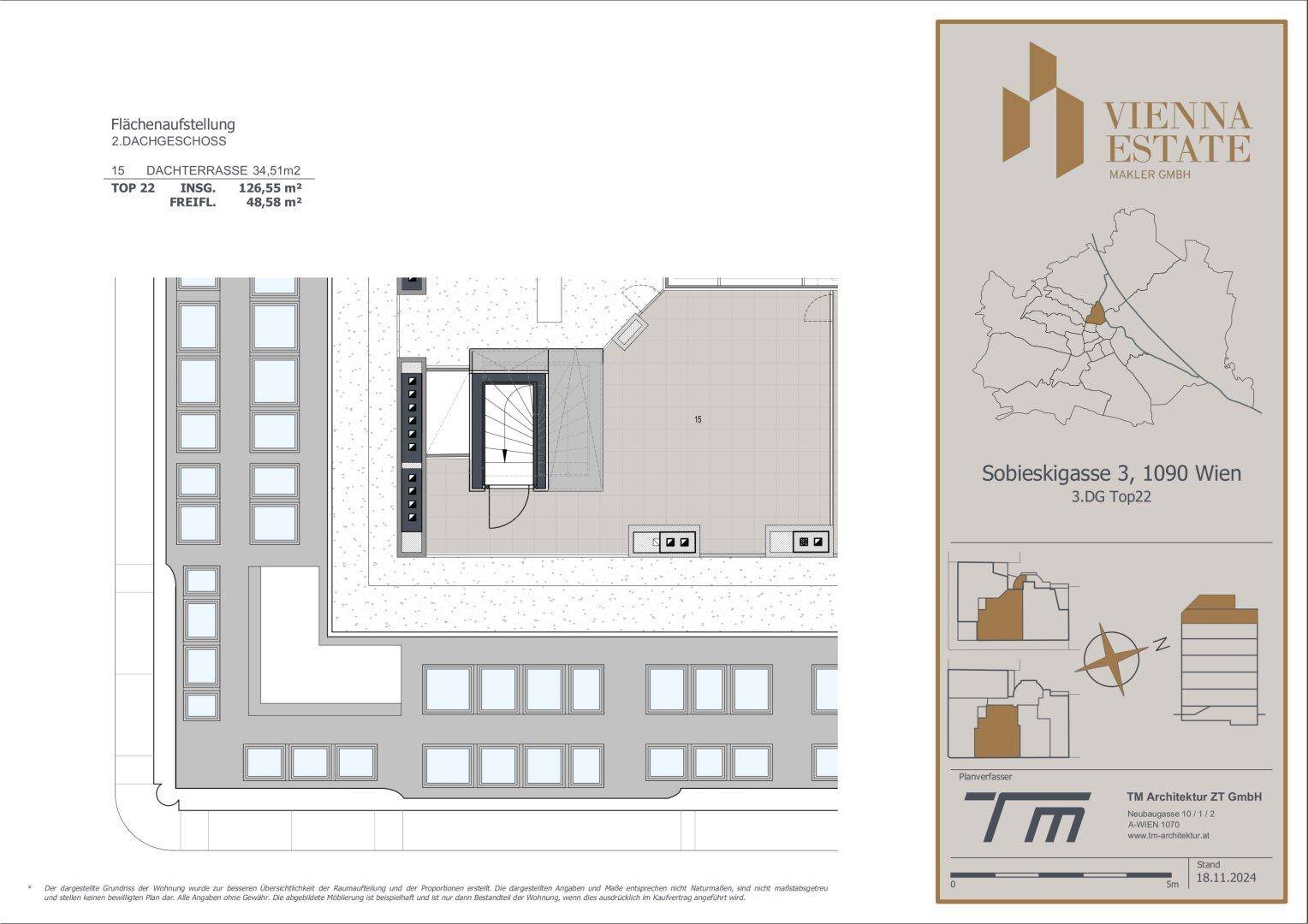 Grundriss Dachterrasse