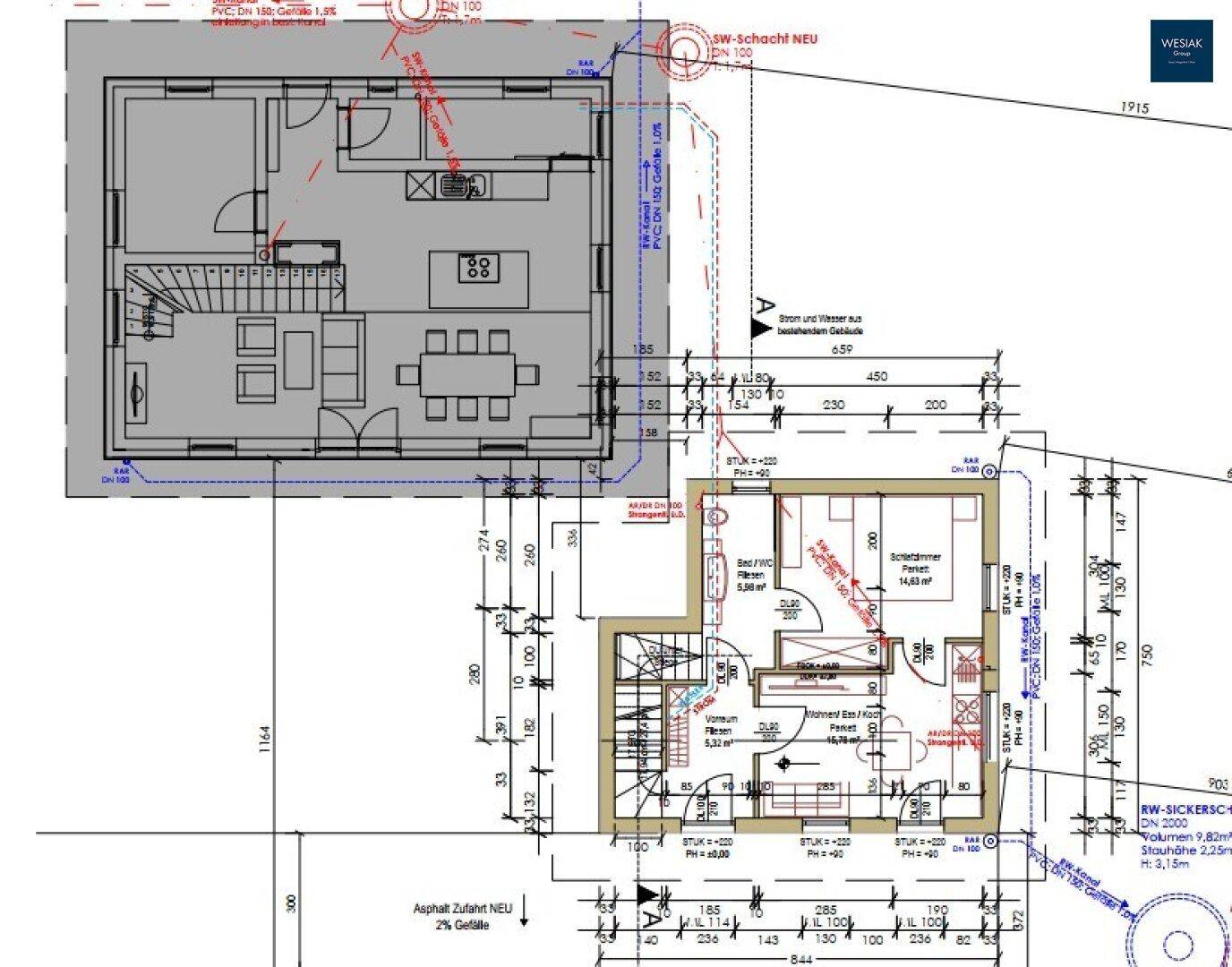 Plan Zubau Erdgeschoß