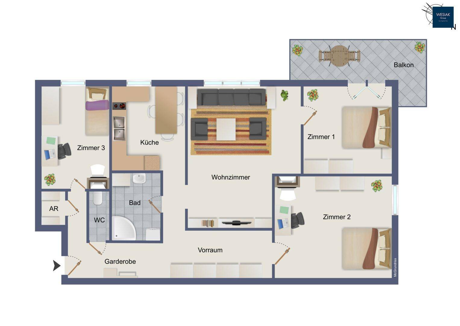 schematischer Grundriss