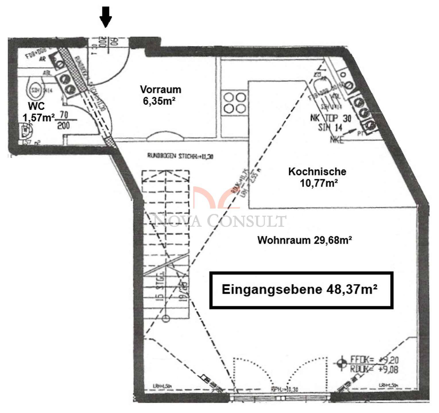 Planskizze Eingangsebene