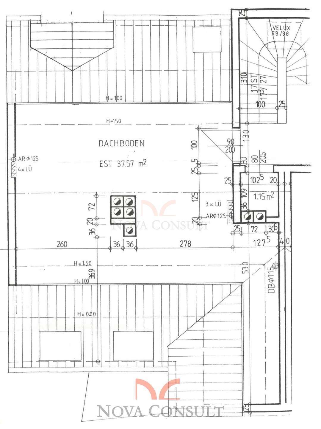 Plan Obergeschoss