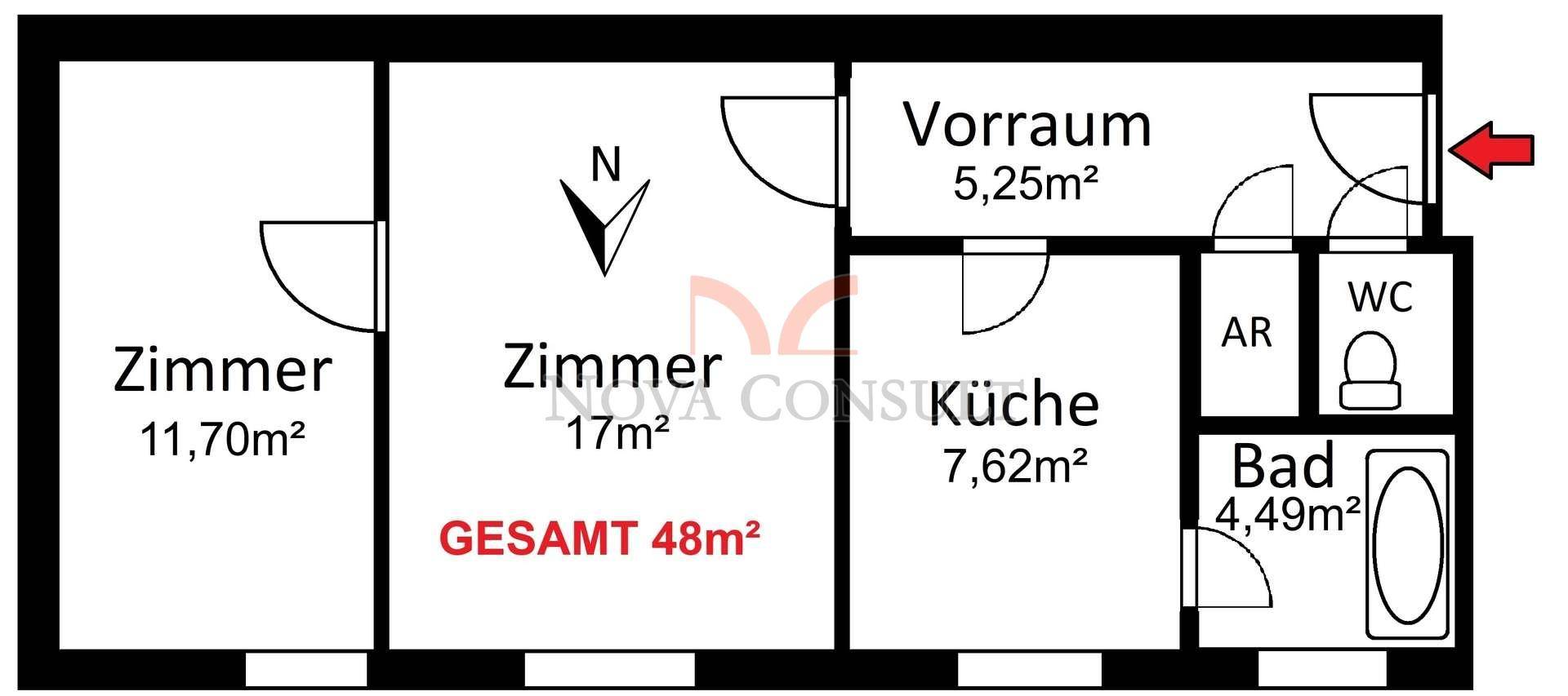 Grundrissskizze