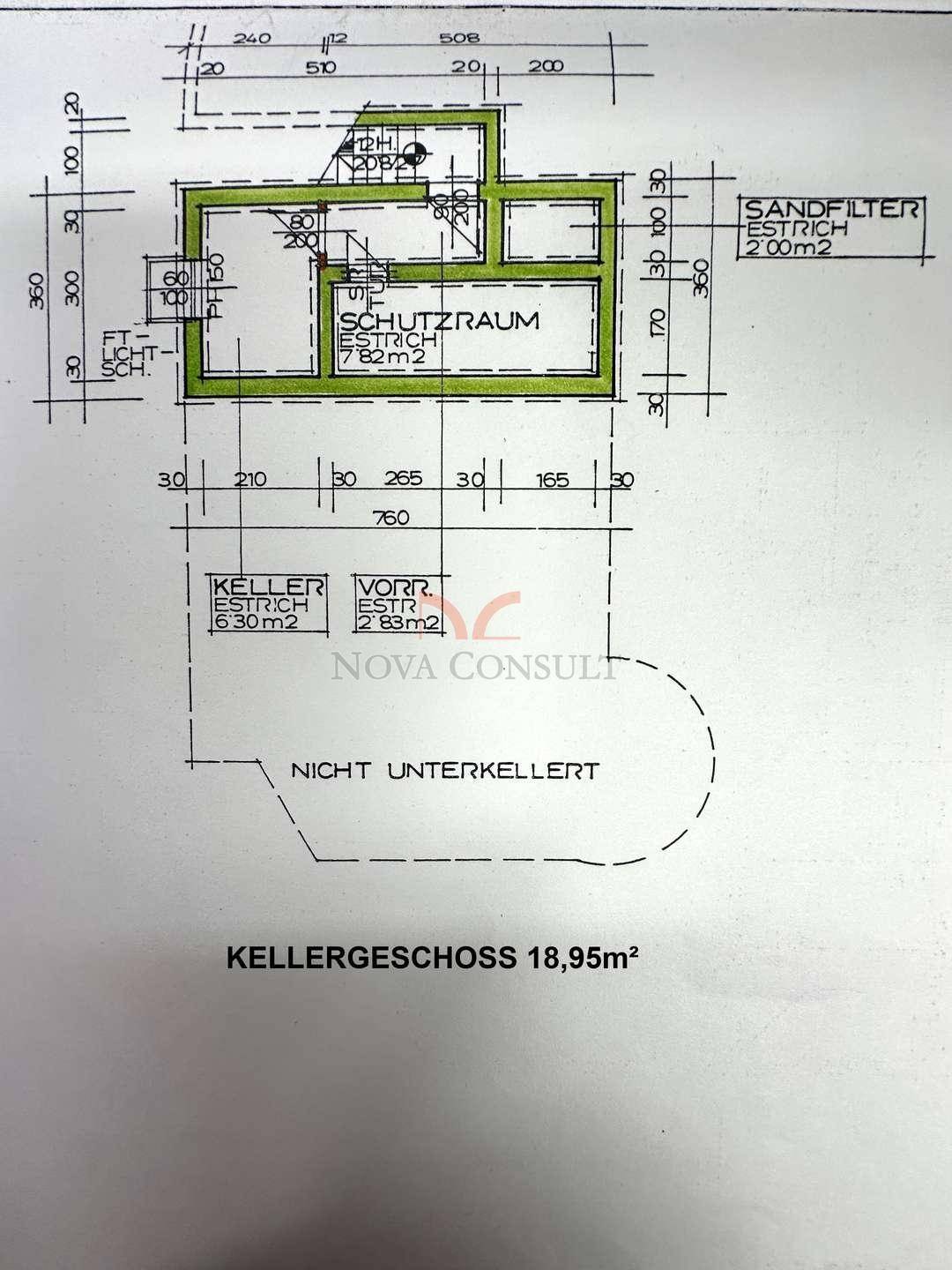 Grundriss Kellergeschoß