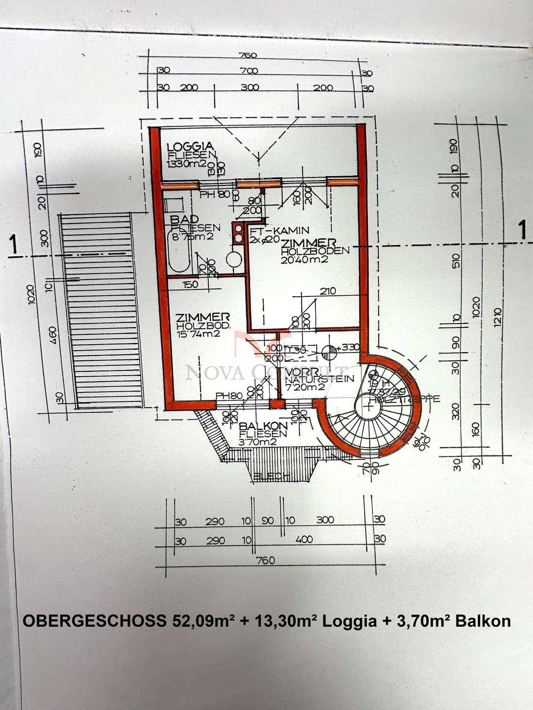 Grundriss Obergeschoß