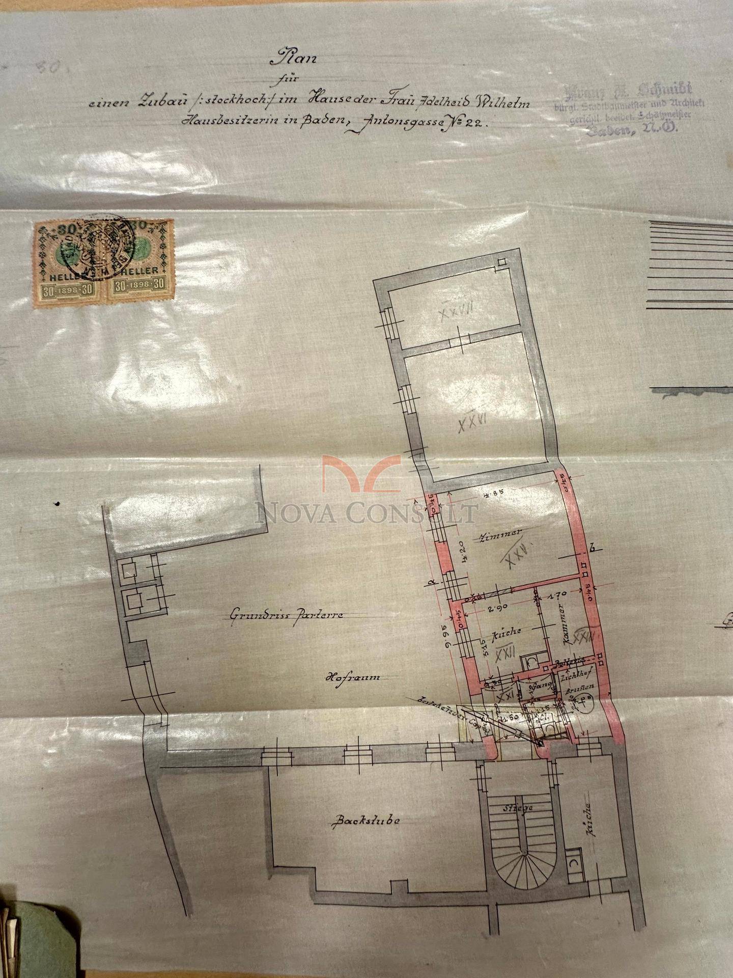 Grundriss Zubau EG
