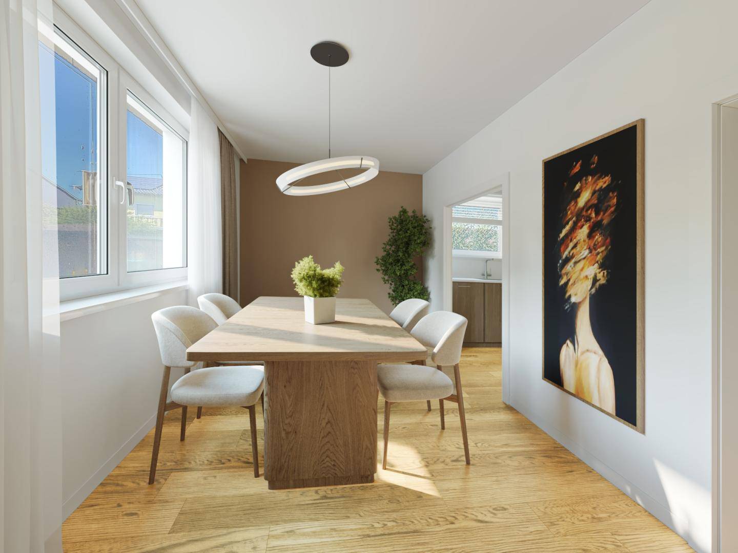 Esszimmer u. Küche - Gestaltungsidee