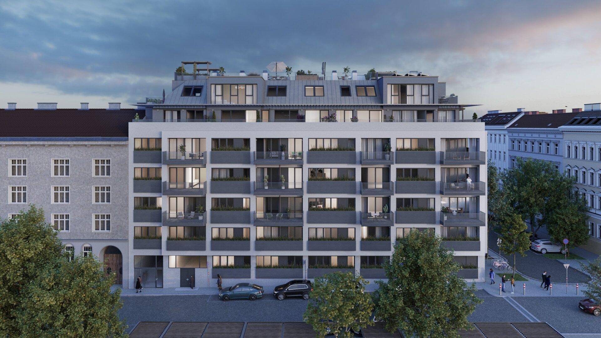 Herbststraße 6-10 | Außenansicht | Nacht