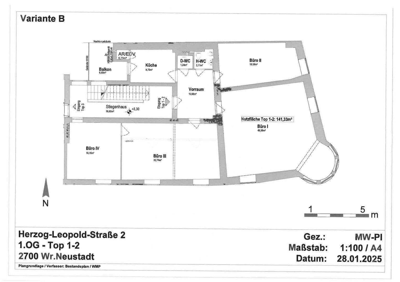 Grundriss Mietfläche
