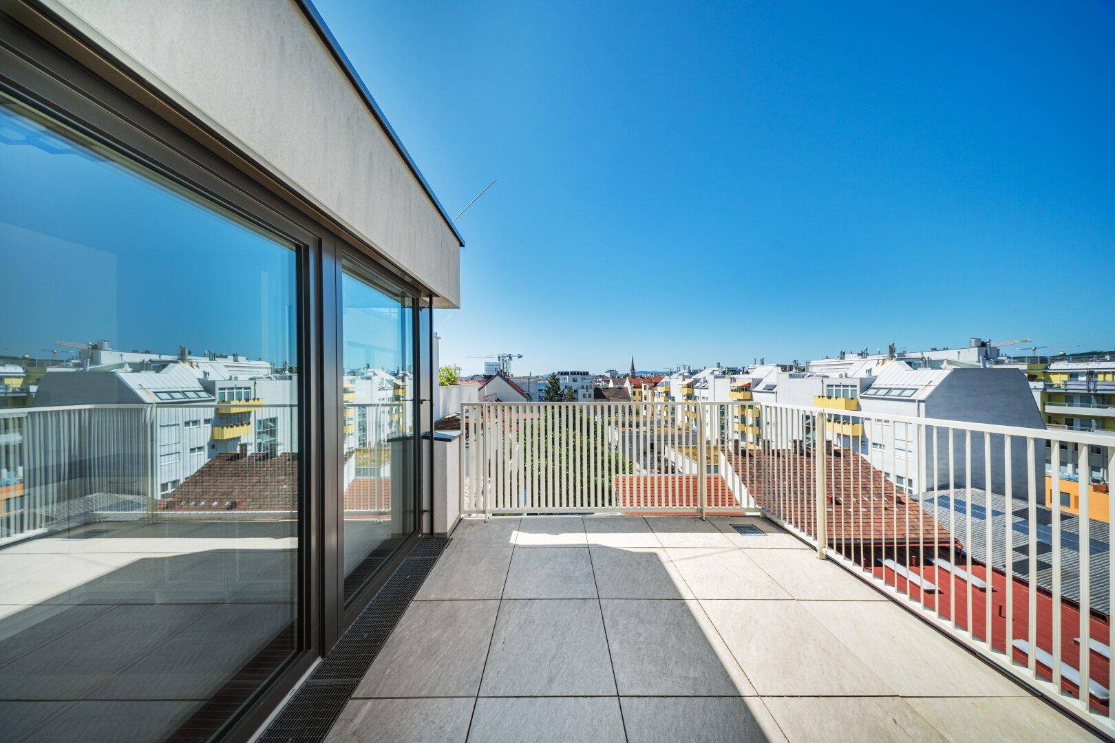 Terrasse beim Schlafzimmer