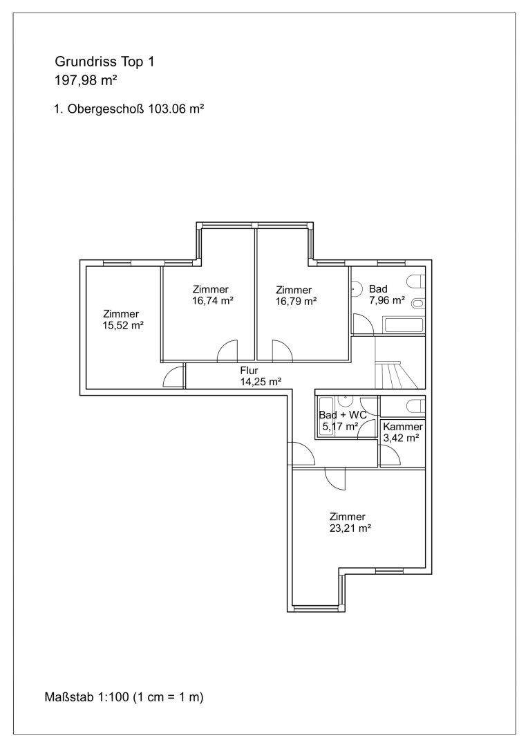 Grundriss 1. Etage