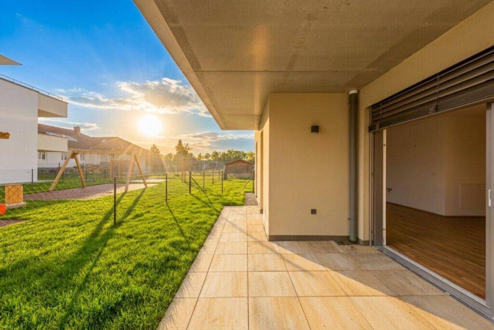 Terrasse und Garten
