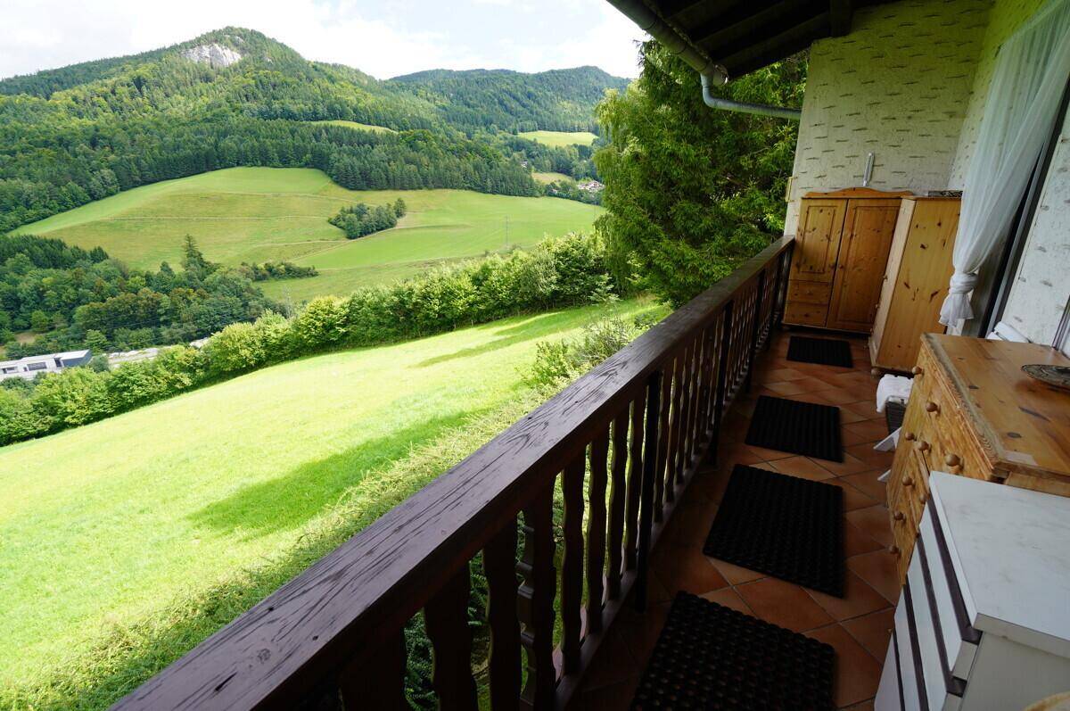 Aussicht vom Balkon