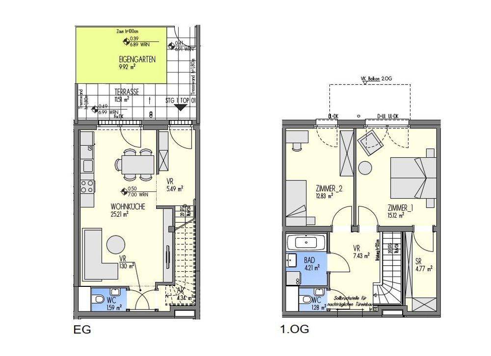 Plan 01-001 - Projekt Living Point 21, Stand 03.04.2023