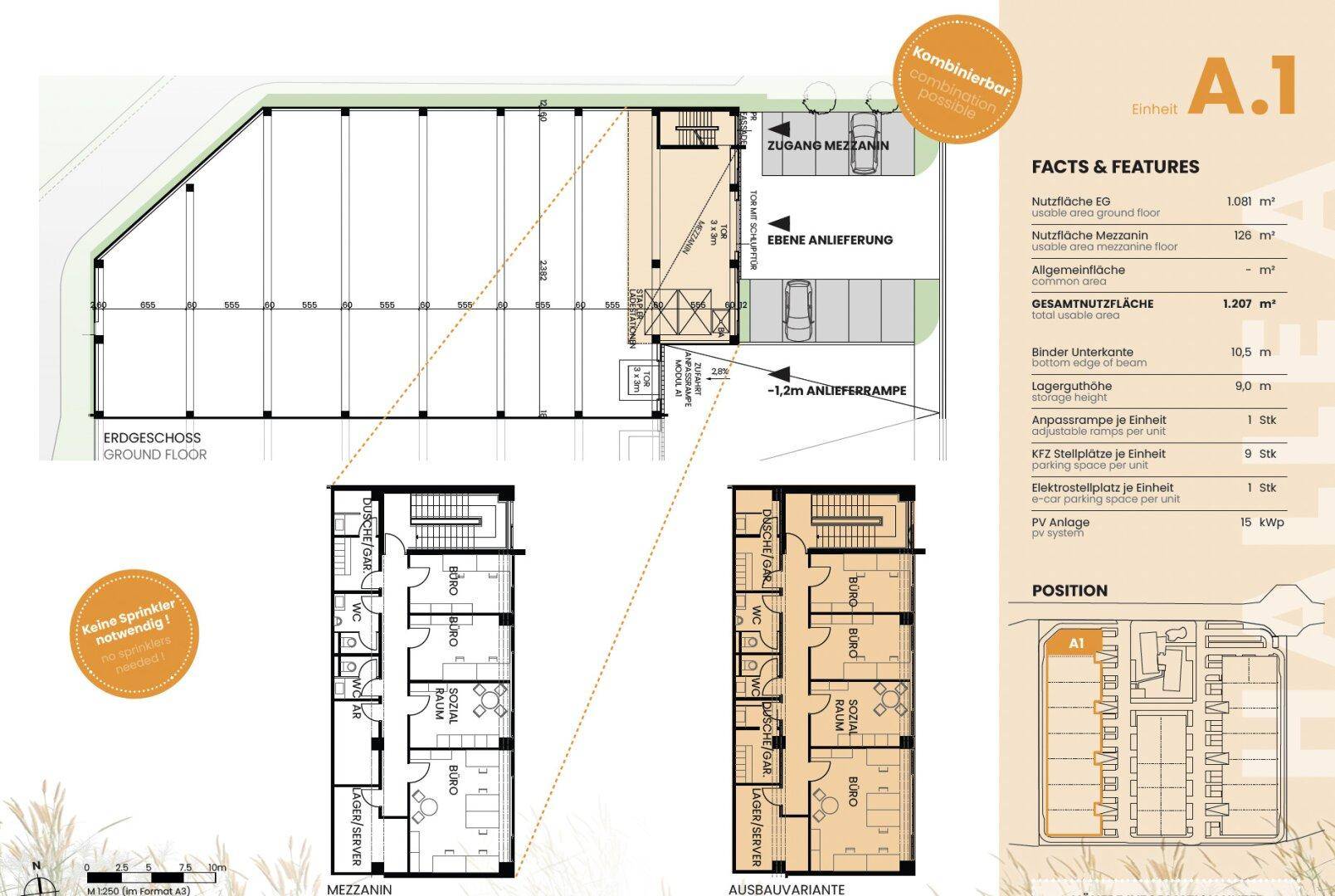 Ihr Standort für Produktion, Gewerbe, Lager oder Büro in Neusiedl am See - ab 1207 m² Nutzfläche - Όψη 3