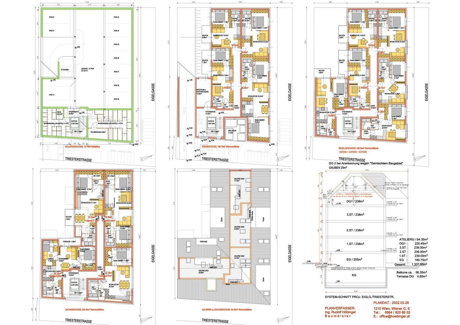 Großzügiger Wohnungsbaugrund in 1230 Wien mit Balkon, Terrasse &amp; TG! - Ansicht 2