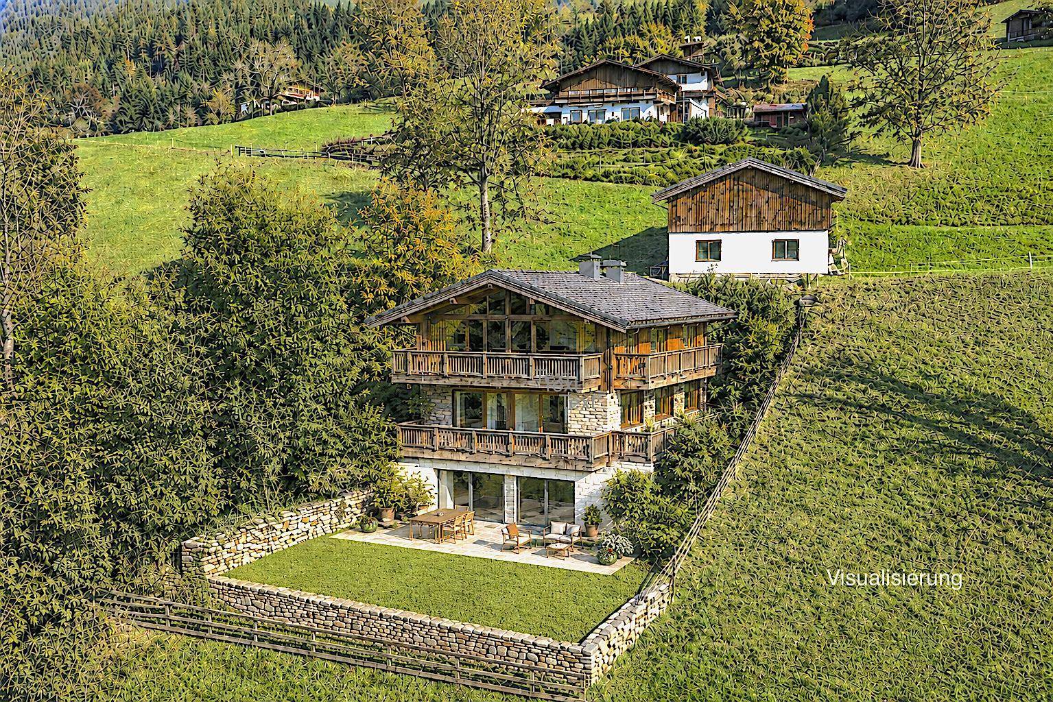 ALLEINLAGE - Chalet in absolut sonniger und ruhiger Panoramalage im Freiland – pohled 2