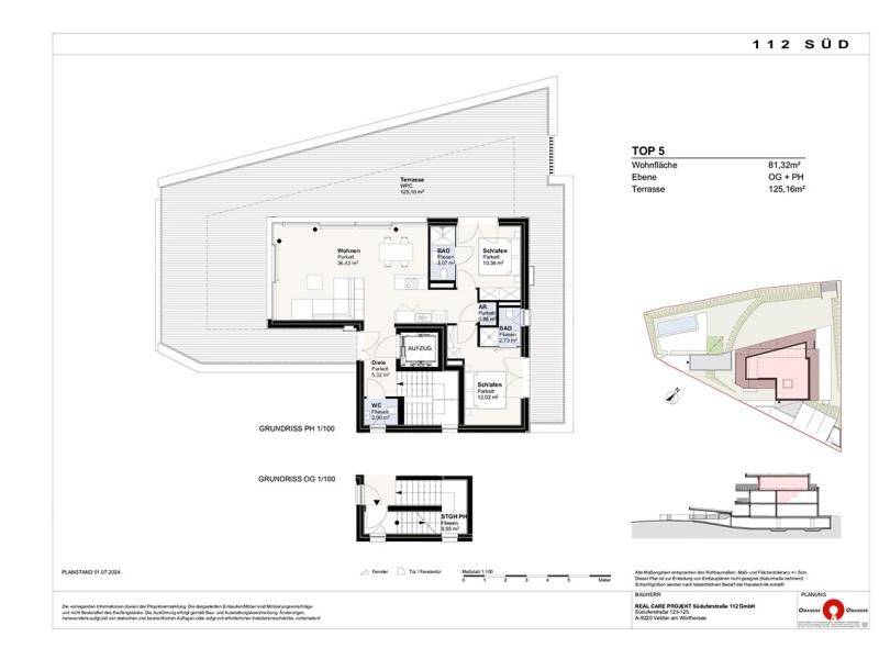 Designer-Penthouse mit Pool und atemberaubenden Seeblick in Velden - Erstbezug - Ansicht 6