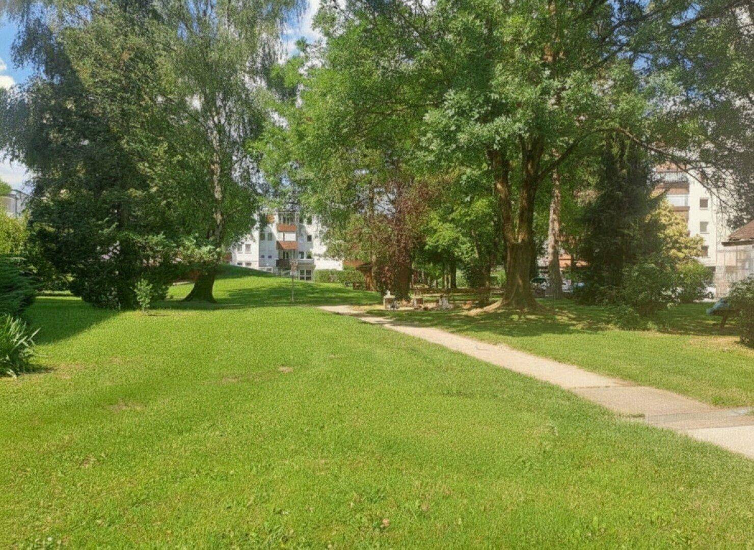 SONNIG-NATURNAH-STADTNAH, gepflegte 3 ZI mit Loggia 5./ letzter Stock-wunderschöne Aussichtslage/Garage, Allg.Garten - Ansicht 5