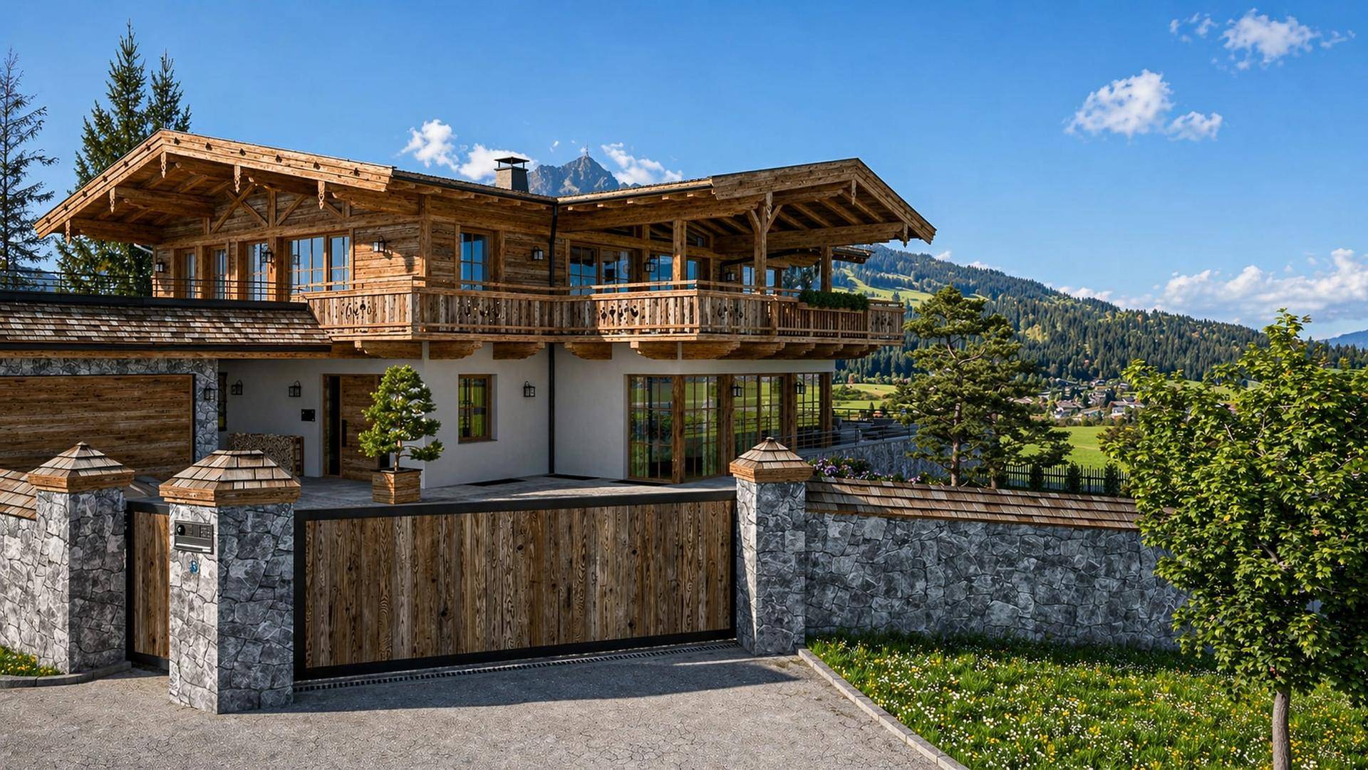 Einmaliges Neubauchalet mit Freizeitwohnsitz - Ansicht 2