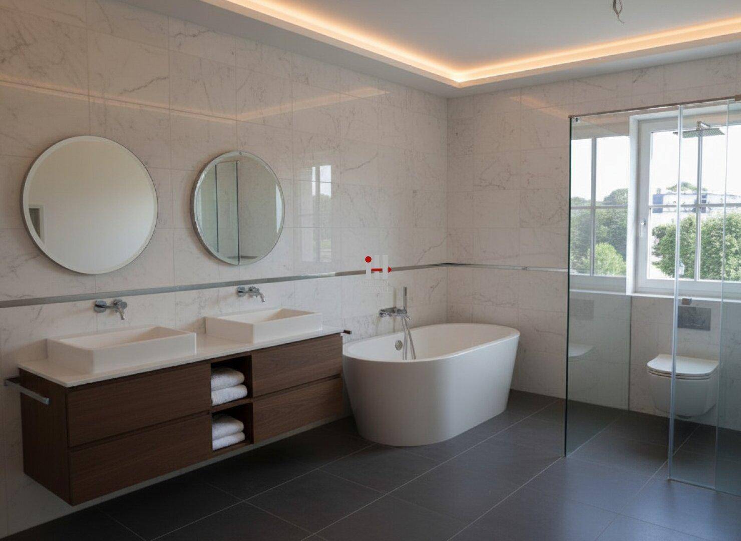 Erstbezug Luxus mit Golf &amp; Wellness – 10 Zimmer, Garten, Aufzug, Top Technische Ausstattung! - Ansicht 3