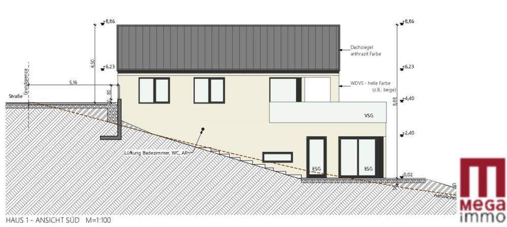 Haus 1 Ansicht Süd