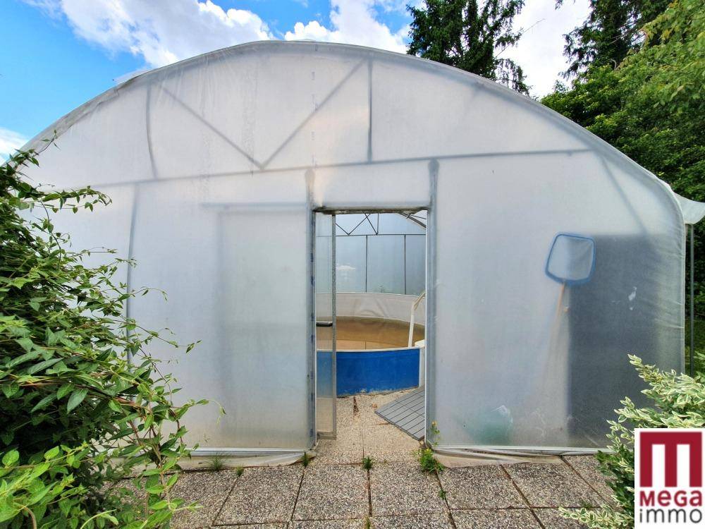 Gewächshaus mit Pool