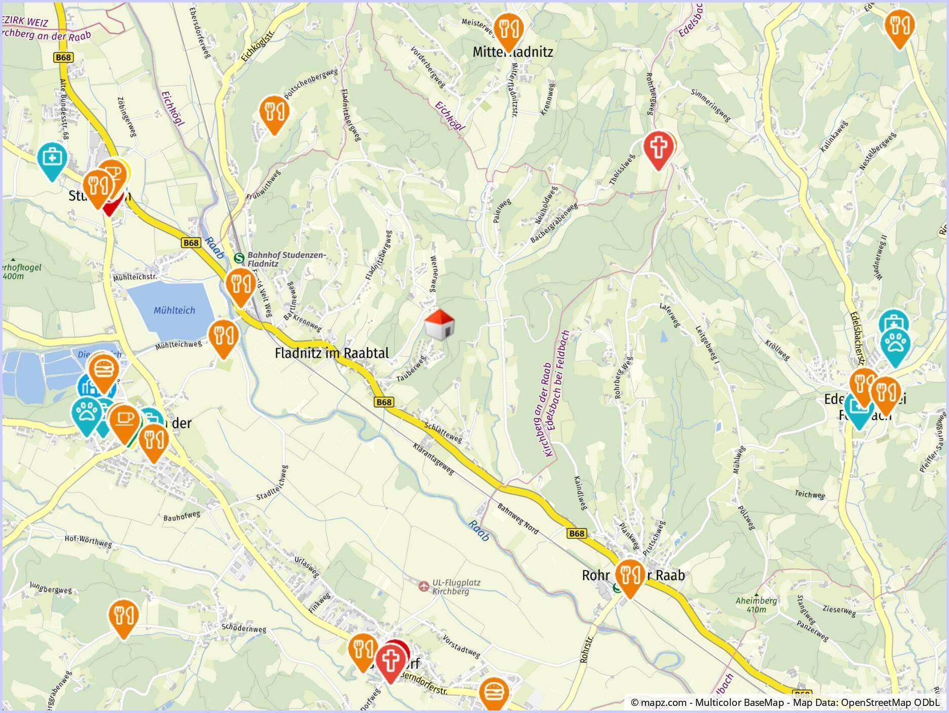 Geolyzer Kartenausschnitt