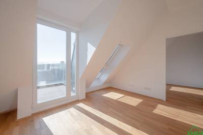 2-Room Attic Flat with Two Terraces in 1140 Vienna, Penzing