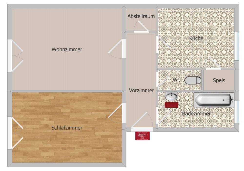 Planskizze - schöne Raumaufteilung