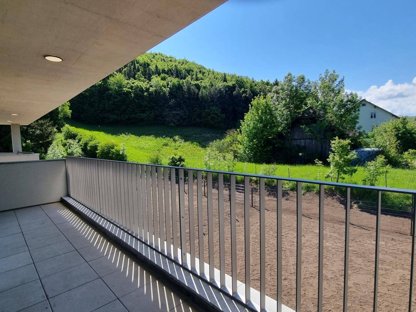 Blick vom Balkon