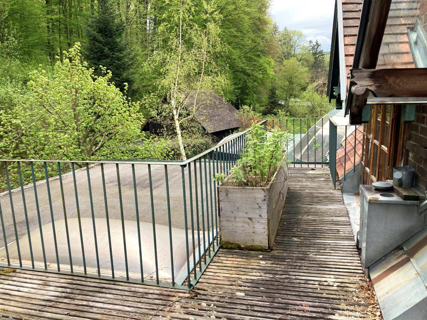 Terrasse mit Grünblick