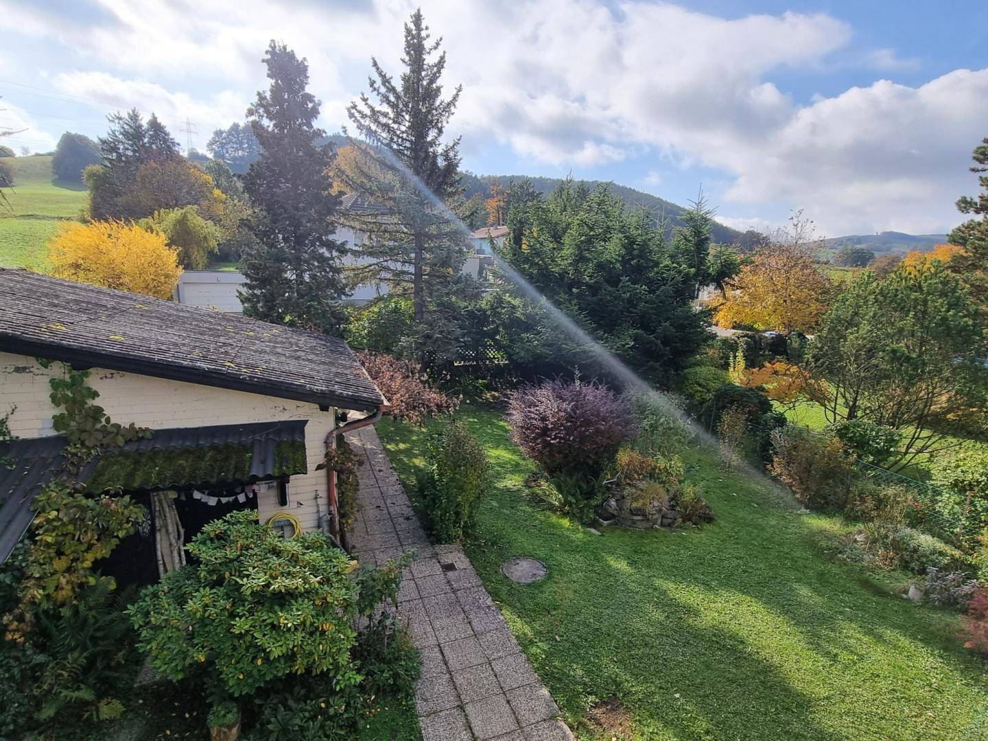 Blick vom Balkon