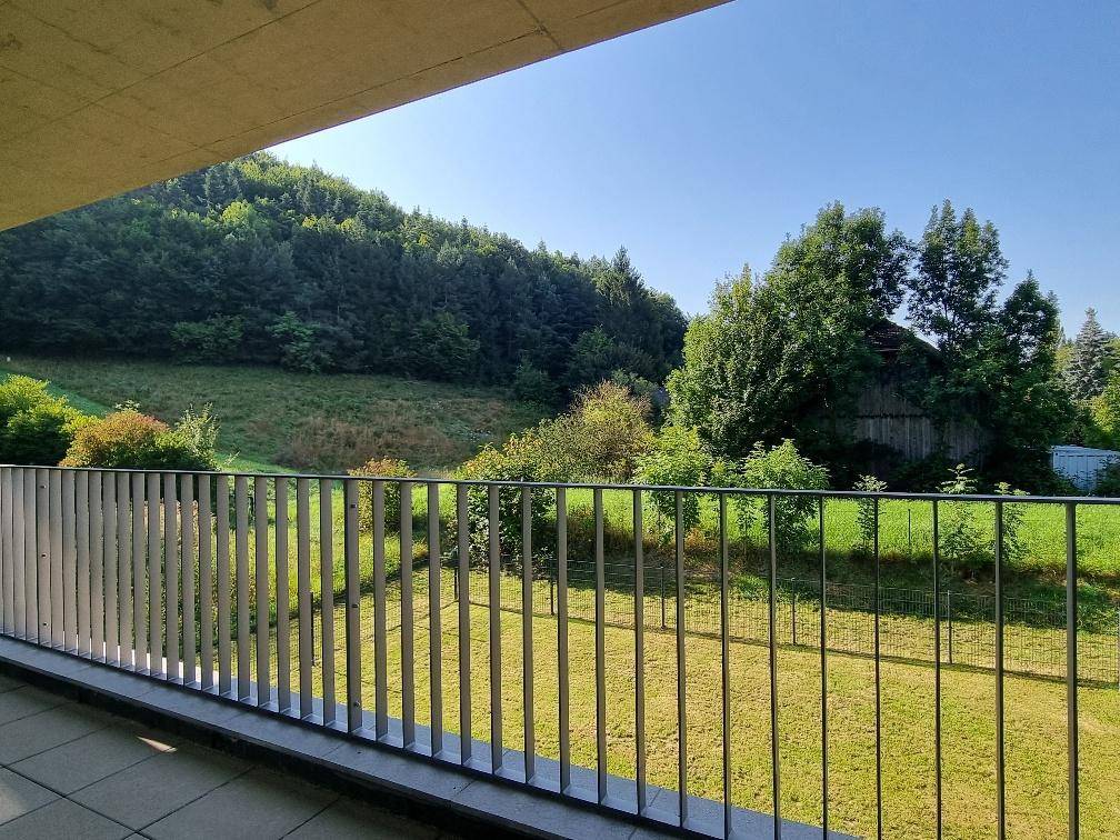Blick vom Balkon