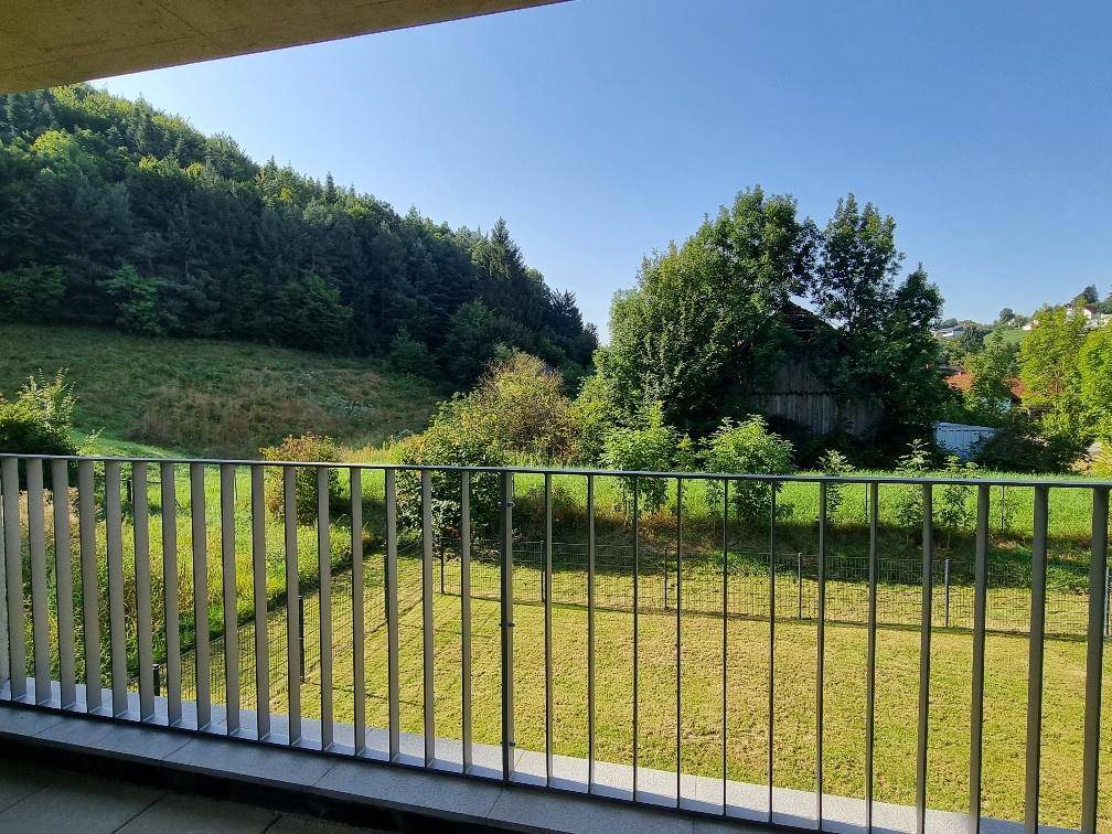 Blick vom Balkon