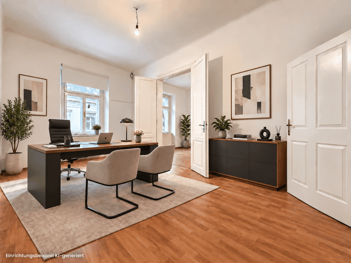 Büro 1 - Einrichtungsbeispiel